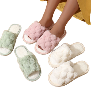 Summer/Winter Cotton Fur Platform -Anti-Slip Breathable Soft & Warm for Men & Women Indoor/Outdoor Use - Product Image 1