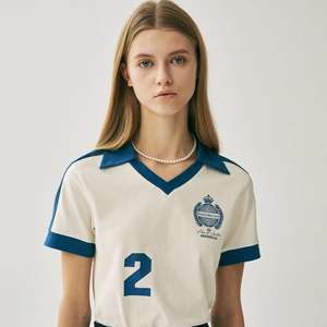 Chemise d'été rétro de football avec revers T-shirt imprimé à manches courtes de South Fashion pour les fans de football - Product Image 5