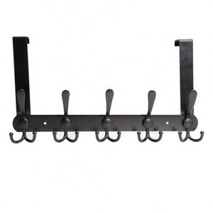 WEKIS New Arrival Hanging Clothes Hat Towel Coat Rack <b>Kitchen</b> Bathroom 5 <b>Hook</b> Stainless Steel Silver Wall Mounted <b>Hooks</b> - Product Image 2