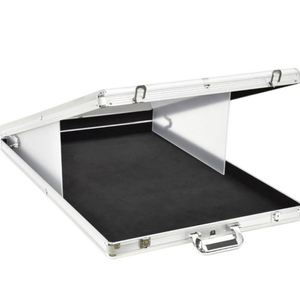 Estuche de Almacenamiento Portátil de Aluminio Transparente Moderno Personalizado para Tarjetas Graduadas TCG con Asa y Estante Flotante Antioxidante - Product Image 2