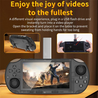 Consola de Juegos Portátil SF3000 de 4.5 Pulgadas con Pantalla IPS HD, 3000 Juegos Arcade Retro Integrados, 3000 mAh, Wi-Fi, 64 GB