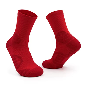 Custom Embroidery Logo Men Thick Anti Bacterial Breathable <b>Grip</b> Sports <b>Socks</b> Badminton Tennis Basketball Team Wholesale - Product Image 4