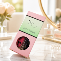 Boîte à vernis à ongles en carton écologique, pliable, pour cosmétiques, parfums, produits de soin de la peau, emballage d'huile à ongles