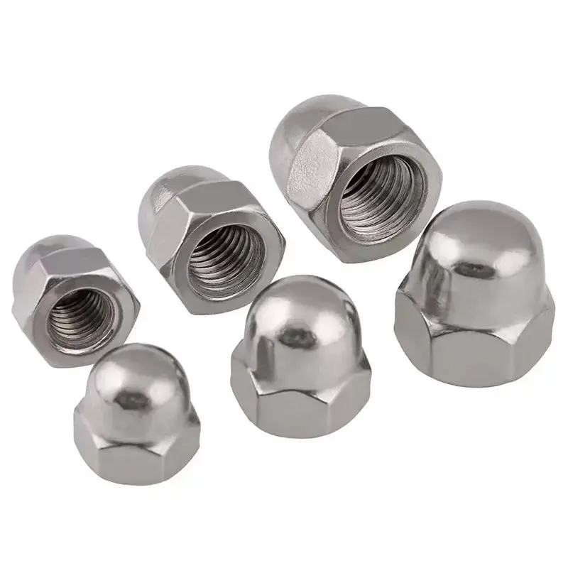 M3 M4 M5 M6 Stainless Steel 304 Decorative Blind Nuts Din1587 Hex Domed Cap Nuts