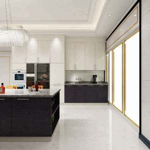 Shaker Edna Kitchen Cabinet Design for Sale Australia Standard with Melamine Modern Kitchen Cabinets Black - Product Image 2