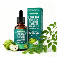 OEM/ODM 60ml Gouttes liquides de corossol pur naturel (Graviola), Huile de Graviola, Compléments alimentaires de corossol pour le système immunitaire