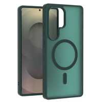 Étui de luxe translucide mat respectueux de la peau pour S23 Plus, coque arrière givrée à aimant puissant pour Samsung S24 S25 S26 Ultra