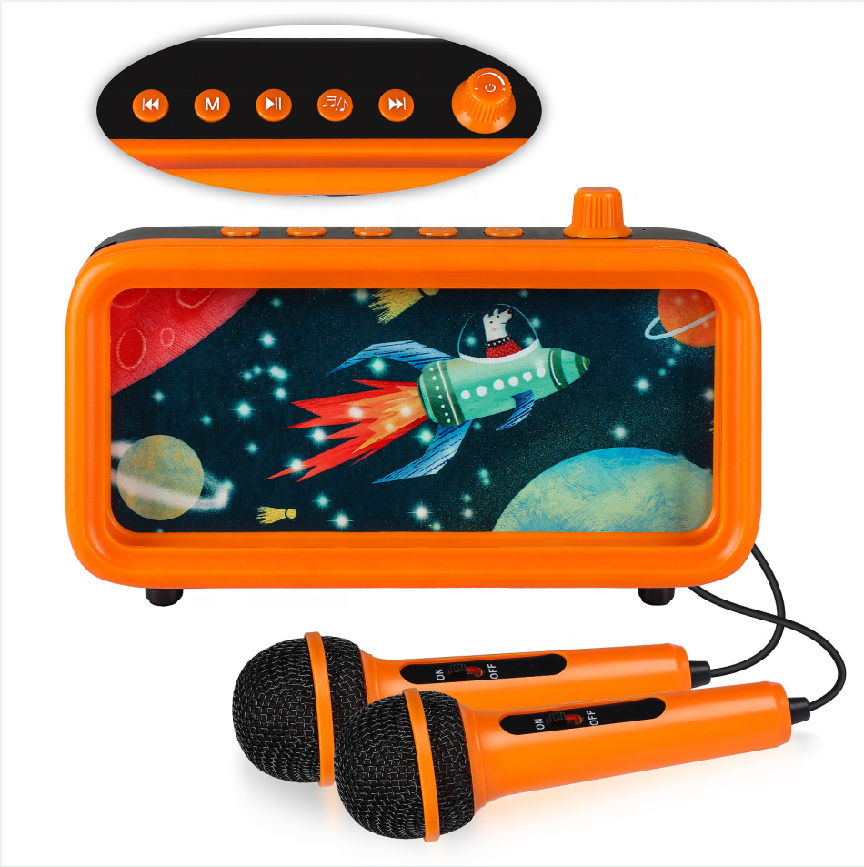 Популярный образовательный музыкальный инструмент для детей, караоке для детей, детские игрушки для караоке, комплекты для пения с микрофоном