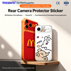Protector de Cámara Trasera TENGDAFEI Compatible con iPhone 17 Pro Max y iPhone 18 Pro, Película PET sin Residuos, Impermeable - Product Image 1