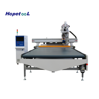 Routeur CNC pour bois à chargement/déchargement automatique Hopetool, robuste, avec broche de 9 kW, AC220V/380V, précision de 0,01 mm