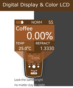 ATC óptico grande display retroiluminado compacto para baristas móveis refratômetro digital - Product Image 4