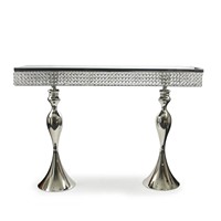 Meilleure vente Ensemble de table console en bois doré unique avec miroir Décoration intérieure pour le salon et la chambre à coucher de l'usine chinoise
