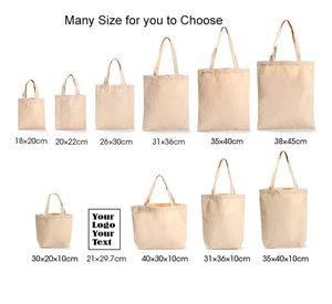 Bolsa de compras de lona de algodón reciclado, ecológica y duradera, para mujer, con logo impreso personalizado - Product Image 3