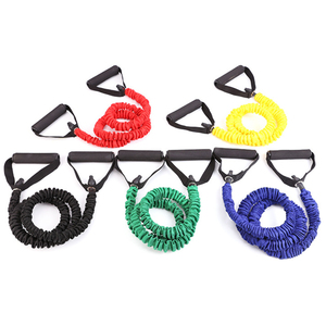 Tube de traction personnalisé à forte résistance Corde de traction Bandes élastiques en TPE <span class=keywords><strong>Musculation</strong></span> Yoga Fitness Pilates <span class=keywords><strong>Exercice</strong></span> de <span class=keywords><strong>musculation</strong></span> - Product Image 6