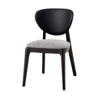 Ensemble de salle à manger moderne de haute qualité avec 4 chaises à coussins doux et table ronde