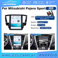 8 + 128GB pour Mitsubishi Pajero Sport 2020 Qualcomm Tesla écran Android 11 autoradio récepteur GPS Navi stéréo Audio unité principale
