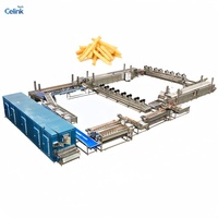 Productielijn voor diepvriesfrieten, machine voor het maken van diepvriesaardappelen, SUS304 roestvrij staal, hoge capaciteit