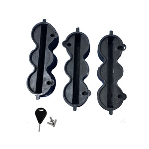 Boîtier de quille FCS à 3 trous avec vis et clé pour planche de surf, utilisation en mer - Product Image 1