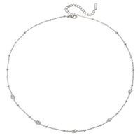 Collier en acier inoxydable plaqué or 18 carats avec chaîne et strass en forme de marquise, bijoux tendance pour fêtes et cadeaux – Grande Vente