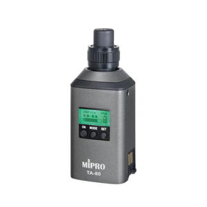 MIPRO Exclusive Phantom Power Plug on Transmitter Acting As Wired To <b>Wireless</b> Converter With Low Latency Digital Audio - Product Image 4