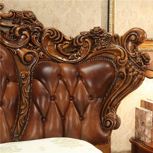Stile europeo di lusso <span class=keywords><strong>letto</strong></span> <span class=keywords><strong>matrimoniale</strong></span> tutto in <span class=keywords><strong>legno</strong></span> massello intagliato per Villa camera da <span class=keywords><strong>letto</strong></span> <span class=keywords><strong>matrimoniale</strong></span> antico lusso camera da <span class=keywords><strong>letto</strong></span> mobili appartamento Hotel - Product Image 3