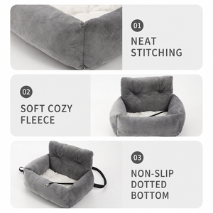 Siège auto portable pour <span class=keywords><strong>chien</strong></span>, rehausseur pour voyages <span class=keywords><strong>en</strong></span> voiture, <span class=keywords><strong>panier</strong></span> pour chat avec poignée et ceinture de sécurité, <span class=keywords><strong>lavable</strong></span> <span class=keywords><strong>en</strong></span> <span class=keywords><strong>machine</strong></span> - Product Image 3