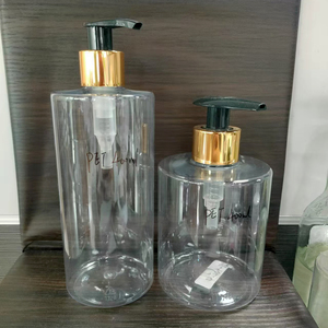 Botella Cosmética PET de 400 ml con Bomba Dorada para Hotel de Alta Gama, Desinfectante de Manos, Champú, Loción, Sérum para el Cuidado de la Piel y Perfume - Duradera - Product Image 2