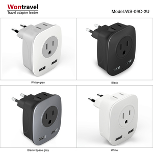 Wontravel <strong>European</strong> Travel <strong>Plug</strong> <strong>Adapter</strong> World Universal Adaptor Kit USB US Outlet <strong>Plugs</strong> for Europe UK Australia - Product Image 5