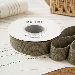 2.5cm <b>Large</b> Roll Solid Color Woven Double Face Eco-friendly Belt Size 25 for DIY <b>Bows</b> Clothing Tops Hats Packaging Accessories - Product Image 6