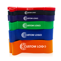 Juego de bandas elásticas de goma de látex personalizadas de alta calidad para entrenamiento de fuerza fuerte resistencia al tirón ejercicio Power Fitness