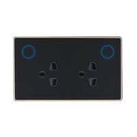 Exportation exclusive pour TUYA WiFi pour prise intelligente 10A avec cadre en aluminium, normes américaines, thaïlandaises, philippiniennes et sud-américaines