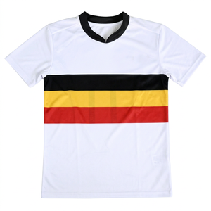 Maillot de football personnalisé avec nom et numéro d'équipe, uniforme unisexe pour adultes, maillots et shorts d'entraînement, maillot de football 100% polyester à séchage rapide - Product Image 1