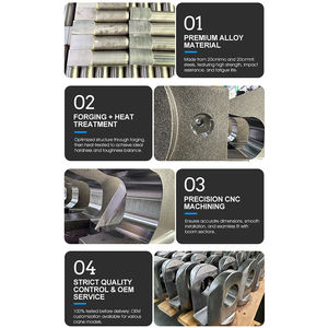 ข้อต่อเหล็กอัลลอยด์ทนทานต่อการสึกหรอสำหรับบูมเครนตีนตะขาบ ข้อต่อที่ตีขึ้นรูปด้วยความแม่นยำสูงสำหรับเครื่องจักรวิศวกรรมหนัก - Product Image 5