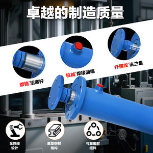 Potente Cilindro Hidráulico de 40 Toneladas con Instalación Segura y Brida Superior para Maquinaria Industrial Pesada, Ahora Disponible - Product Image 5