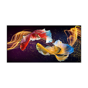 Pintura moderna <span class=keywords><strong>de</strong></span> animales Koi, pintura <span class=keywords><strong>de</strong></span> pared <span class=keywords><strong>de</strong></span> porcelana <span class=keywords><strong>de</strong></span> cristal, Fondo <span class=keywords><strong>de</strong></span> sala <span class=keywords><strong>de</strong></span> estar, pintor, decoración del hogar con ilustraciones modernas - Product Image 6