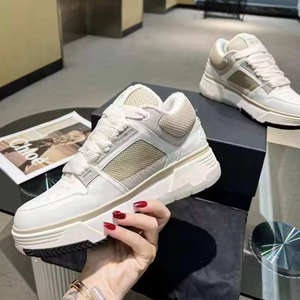 2026 Top Quality Luxury Designer <b>Sneakers</b> New Shoes Black White Men Fashion <b>Leather</b> Rubber Casual Shoes Trainer Amiry Shoes Men - Product Image 1