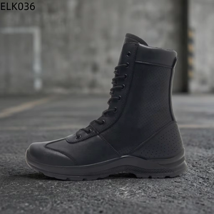 Bottes tactiques Elkland pour hommes en similicuir, montantes, respirantes, avec semelle extérieure en caoutchouc, pour toutes les saisons et activités de plein air - Product Image 5