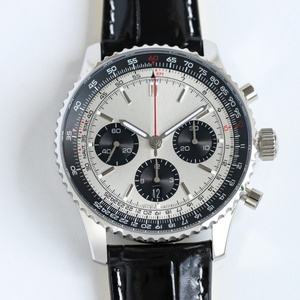 Reloj cronógrafo de aviación de lujo para hombre de alta calidad con movimiento mecánico multifuncional multicolor de 43 mm. - Product Image 4