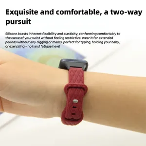 Correa de liberación rápida para <span class=keywords><strong>Xiaomi</strong></span> Mi <span class=keywords><strong>Band</strong></span> <span class=keywords><strong>7Pro</strong></span>, pulsera con textura de cuero, banda de silicona agradable para la piel, accesorios deportivos para reloj inteligente - Product Image 6