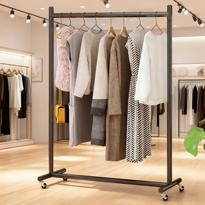 Mr12 có thể tháo rời tầng thường vụ kim loại quần áo rakcs đơn giản phong cách quần áo kệ trưng bày cho treo quần áo trong các cửa hàng - Product Image 3