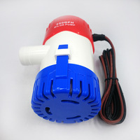 Pompe de cale marine submersible mini 12V 24V DC 1100GPH avec moteur à aimant permanent et hauteur de refoulement max. de 4M