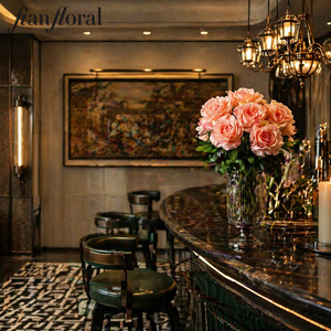 Rose Artificiali a Stelo Singolo con Testa Grande, Effetto Realistico, Direttamente dalla Fabbrica, Fiori in Seta per Decorazioni di Matrimoni, Case e Hotel - Product Image 5
