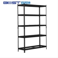 Étagère de stockage industrielle multi-niveaux réglable en métal robuste pour entrepôt, présentoir industriel