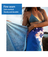 Design OEM/ODM Summer Absorbent Rectangle Custom Microfiber Quick Drying Beach Towel