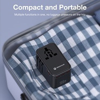 Adaptateur de voyage Wontravel 4 ports USB PD & QC3.0 100W Chargeur rapide avec prise en charge de la caméra pour ordinateur portable et téléphones