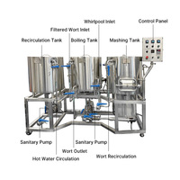 Équipement de brasserie artisanale à 3 navires pour le brassage domestique pour les restaurants et les fermes Machine de fermentation avec capacité de 100L/150L/300L
