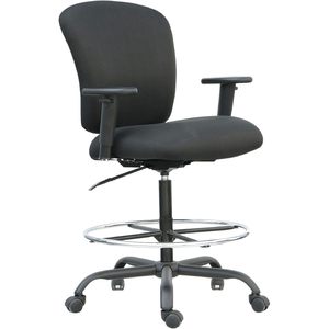 Silla de oficina negra con asiento grande y alto de la serie Alera Mota - Product Image 1
