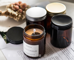 Unique Design <b>Decorative</b> Glass Candle Jar Wholesale Clear Glass Candle Jars - Product Image 2