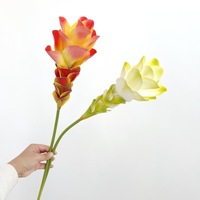 BH260824 Real Touch Kunstmatige Gemberlelie Enkelstam Tropische Kunstbloem voor Huis Hotel Vaas Arrangement Bruiloft Feest Decoratie
