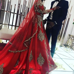 ATIYA LIBAS Último diseño Lehenga Choli Bordado pesado Material de acetato Hasta el suelo Camino largo para mujer Vestido de novia-2019 - Product Image 6